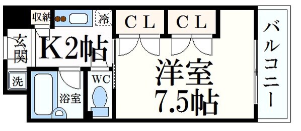 芦屋精道町アネックスの物件間取画像